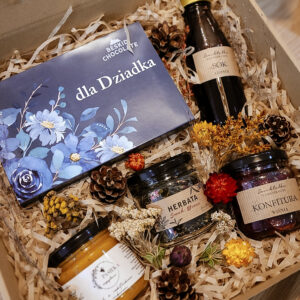 Słodki zestaw prezentowy na Dzień Dziadka