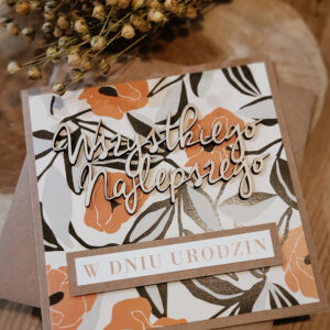 Personalizowana Kartka Urodzinowa Kwiaty